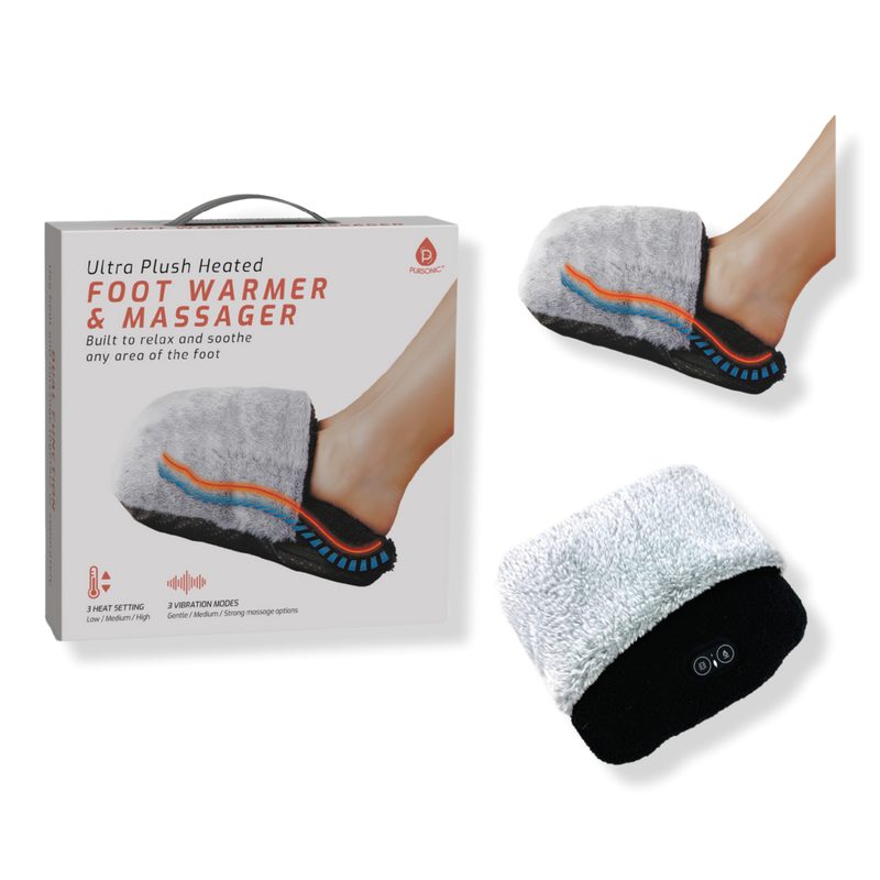Ultra Plush Heated Foot Warmer & Massager
