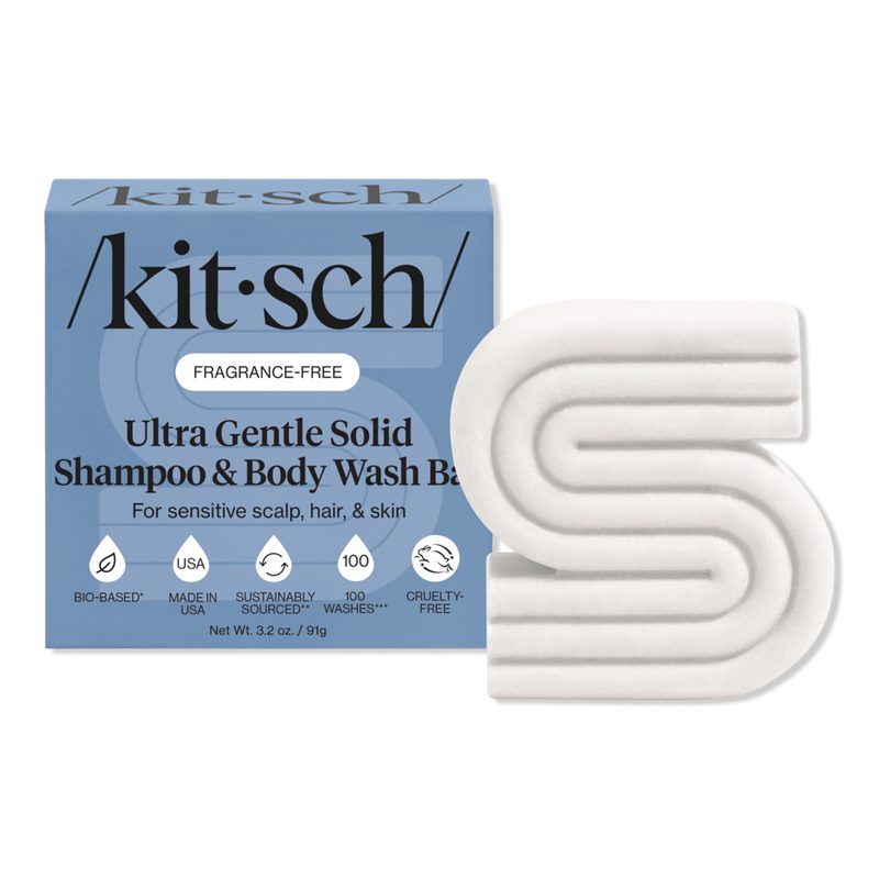 Ultra Sensitive Solid Shampoo & Body Wash Bar - Fragrance-Free