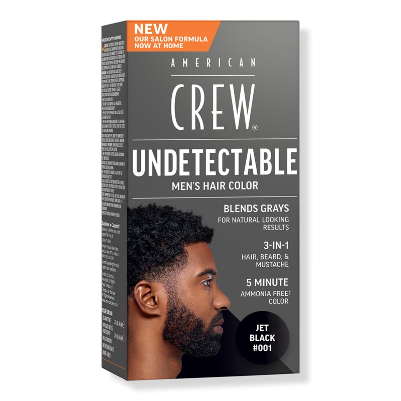 Undetectable Men's Hair Color Demi-Permanent Hair Dye - Black
