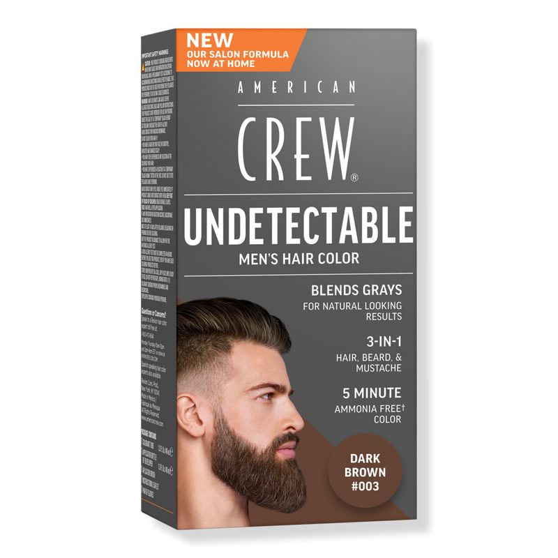 Undetectable Men's Hair Color Demi-Permanent Hair Dye - Dark Brown