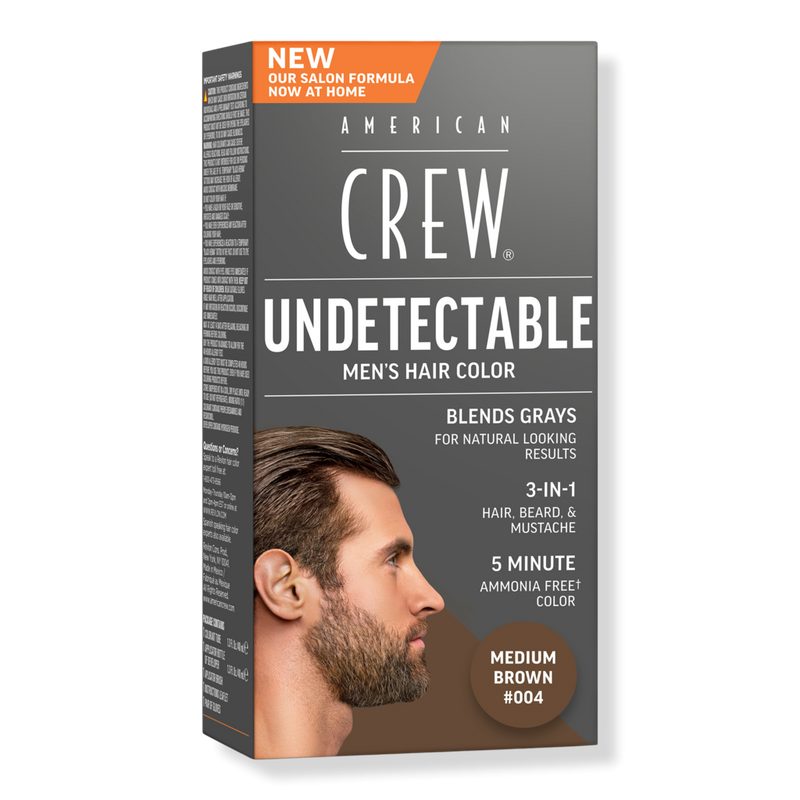 Undetectable Men's Hair Color Demi-Permanent Hair Dye - Medium Brown