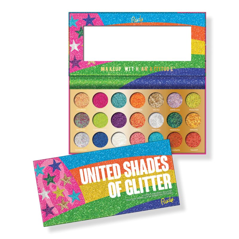 United Shades of Glitter - 21 Pressed Glitter Eyeshadow Palette