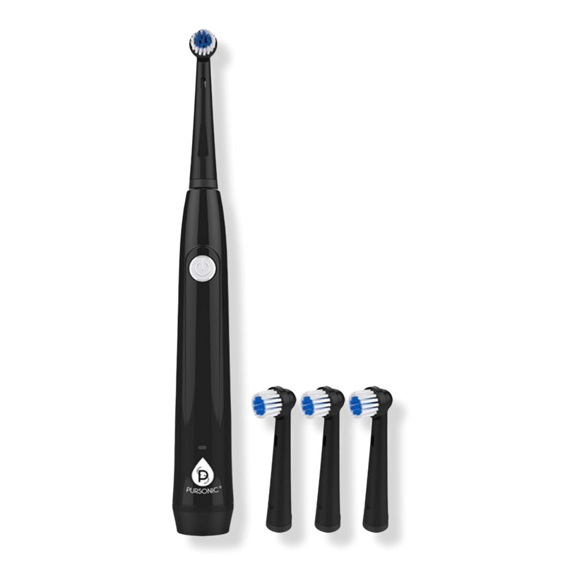 USB Rechargeable Electric Rotary Toothbrush - Black