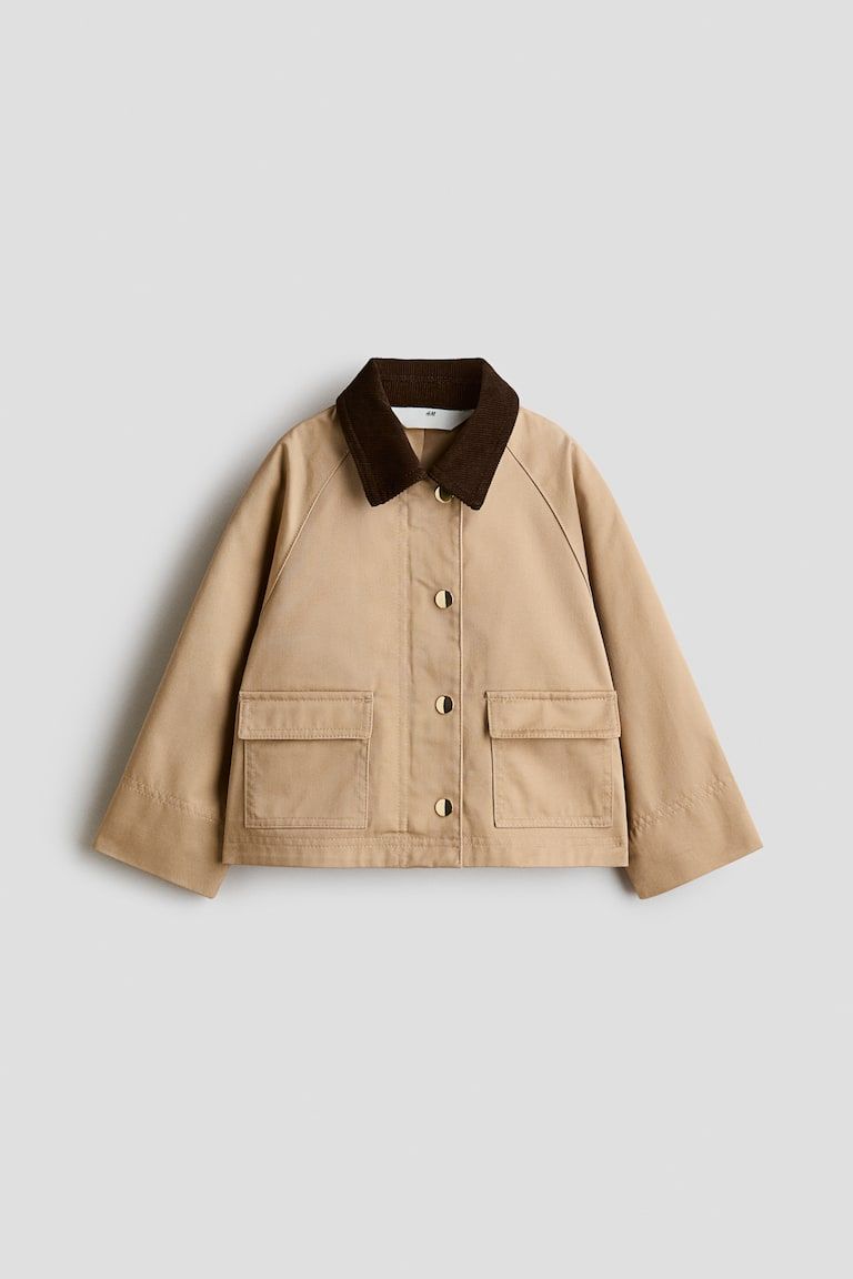 Utility Jacket with Corduroy Collar