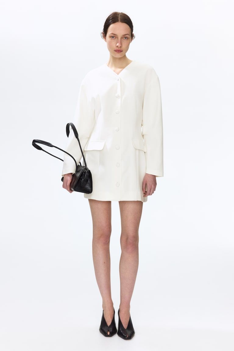 V-Neck Jacket Dress