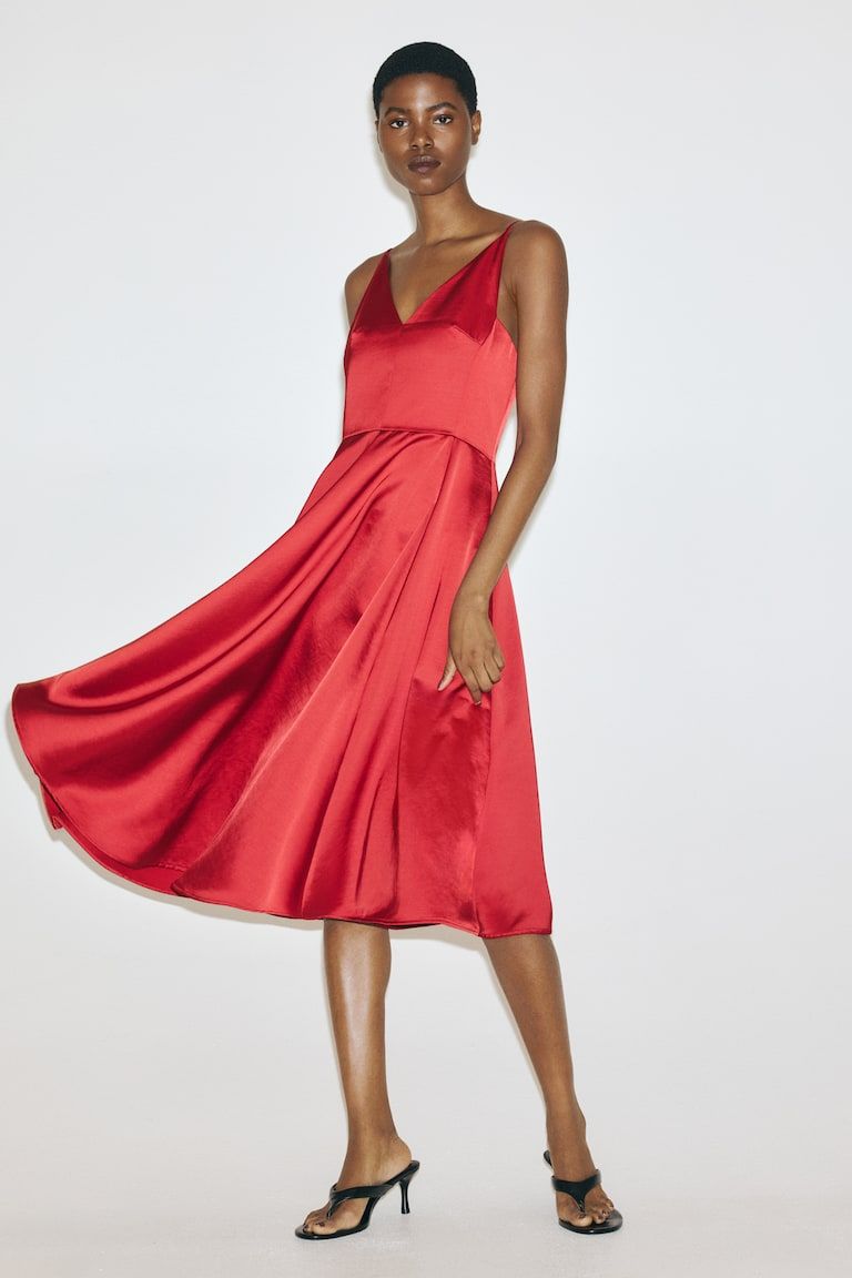 V-Neck Strappy Dress