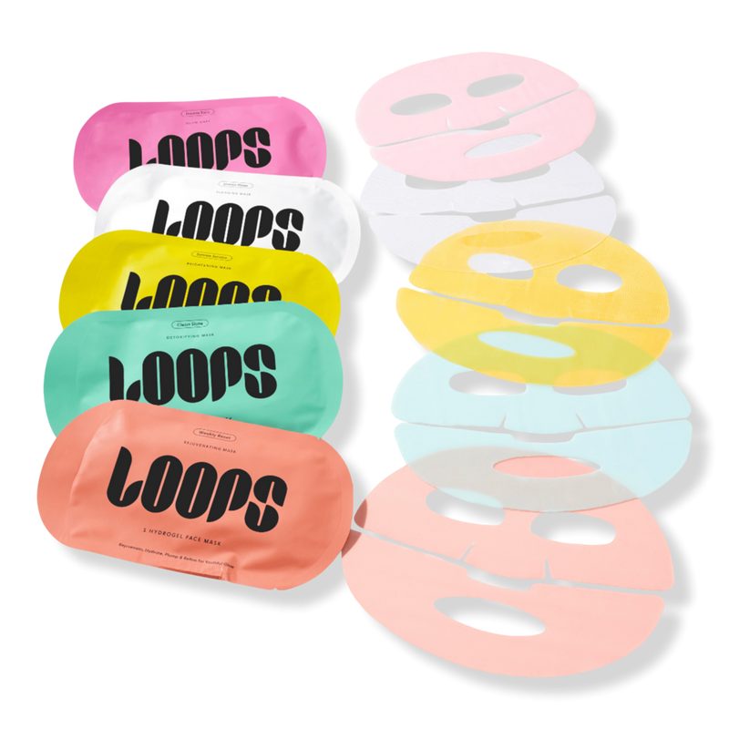 Variety Loop Assorted Hydrogel Face Masks Set