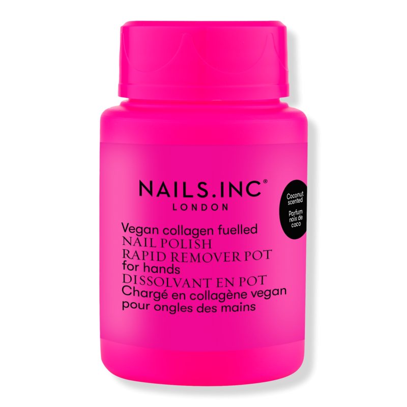Vegan Collagen Fueled Coconut Scented Nail Polish Rapid Remover Pot