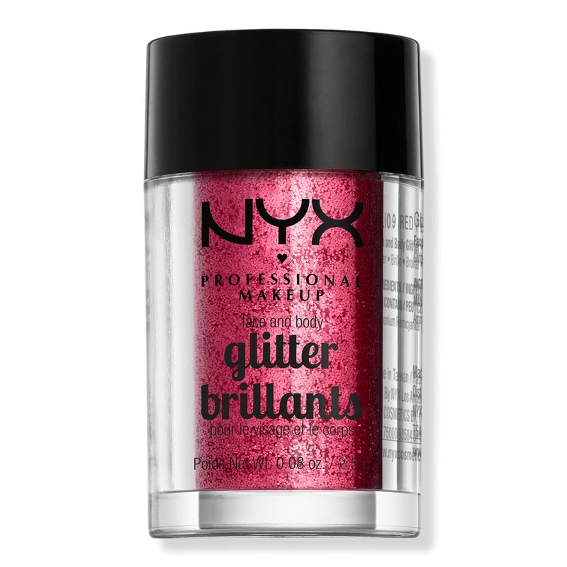 Vegan Loose Face and Body Glitter - Red