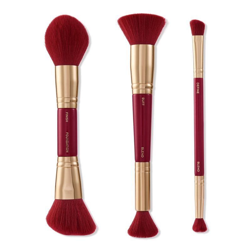 Very Cherry 3 Piece Dual Ended Face Brush Set