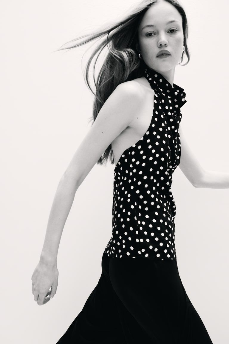 Viscose Halterneck Top