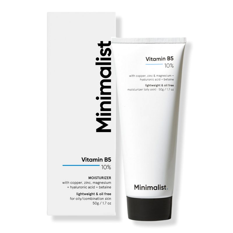 Vitamin B5 10% Face Moisturizer for Barrier Repair & Oily Acne Prone Skin