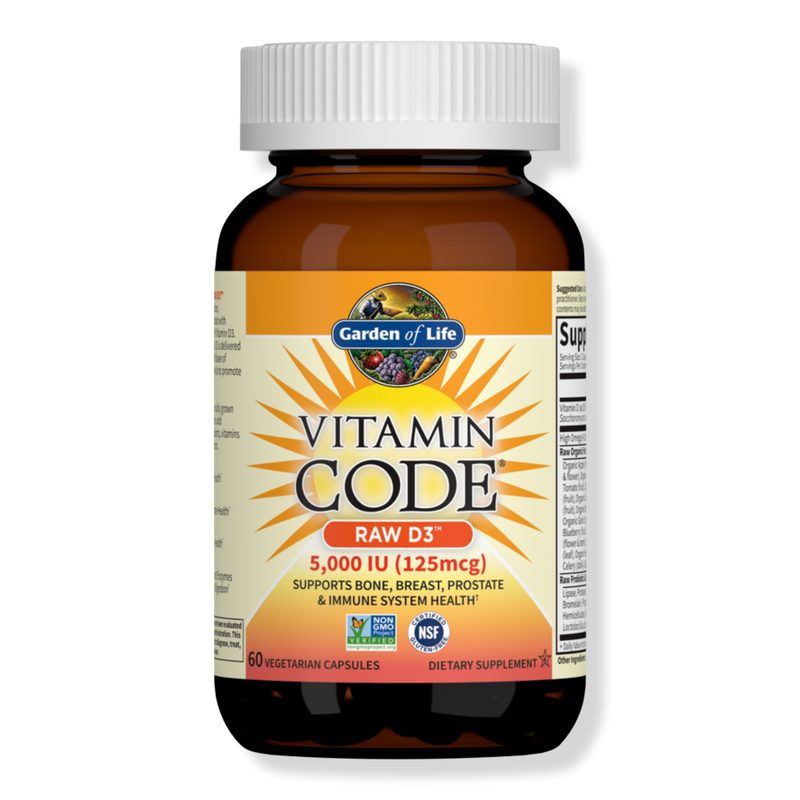 Vitamin Code Raw Vitamin D3 5,000 IU Capsules