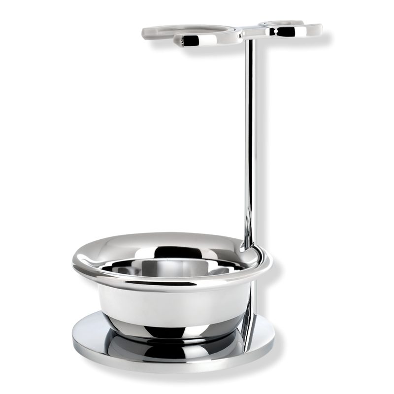 Vivo & Rytmo Chrome Shaving Set Stand w/Bowl - Vivo & Rytmo Series