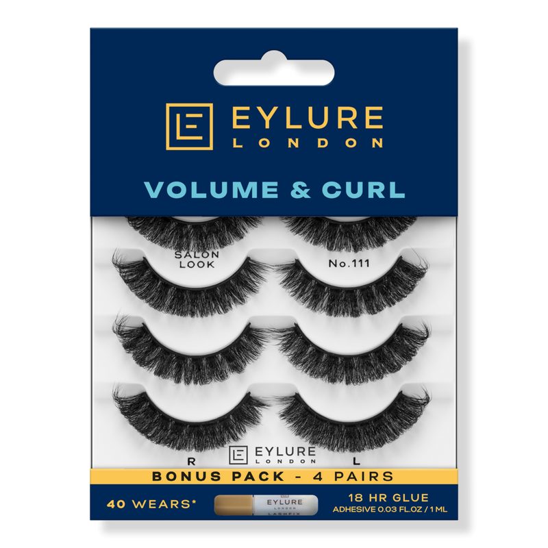 Volume & Curl No.111 Salon Extension Eyelashes Multipack