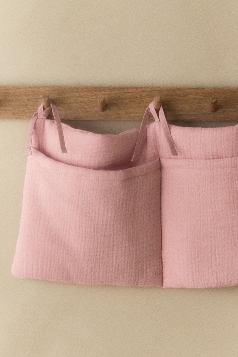 Wall-Hanging Muslin Organizer