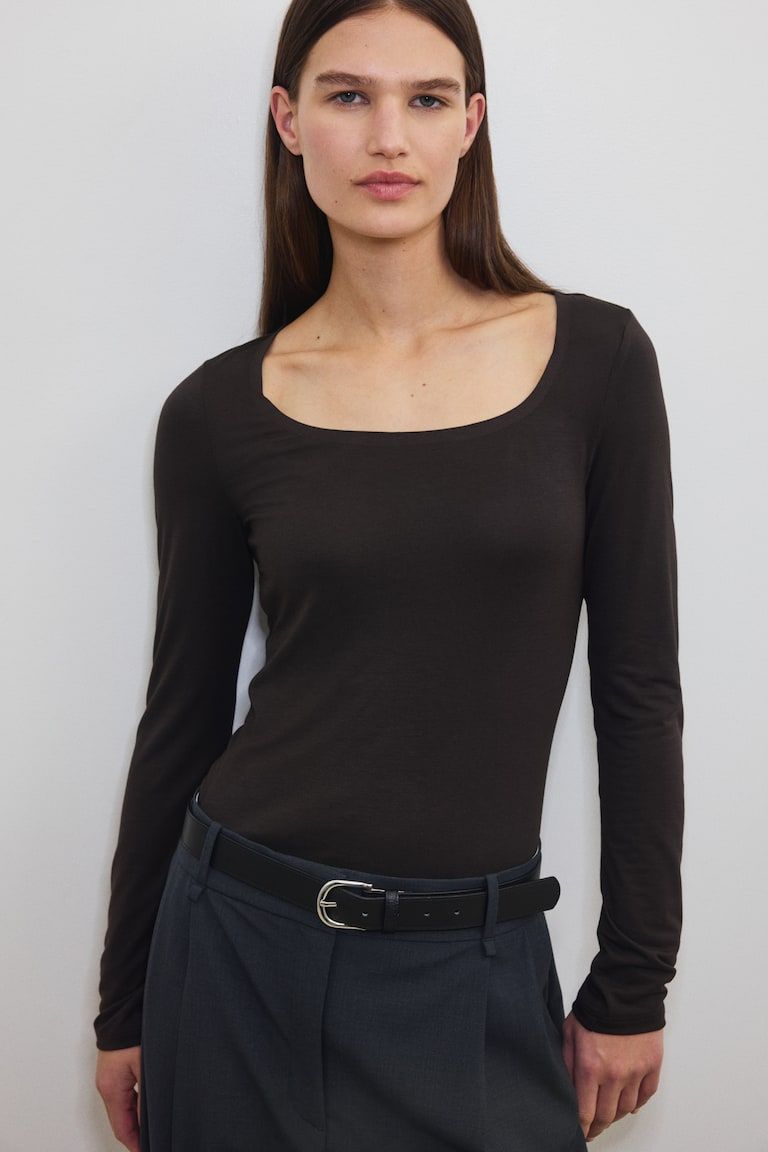 Warming Slim-Fit Long-Sleeved Top