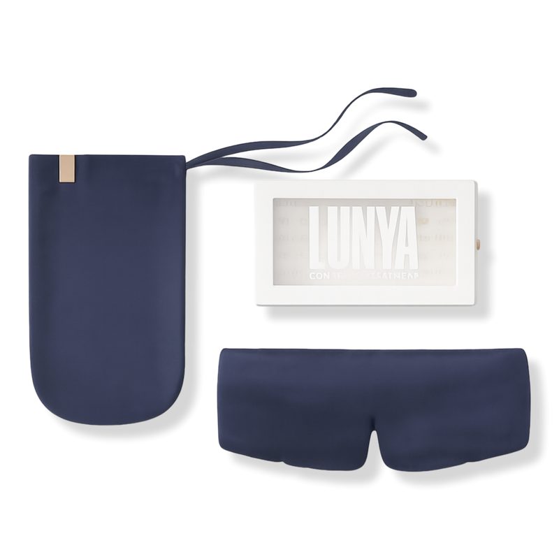 Washable Silk Eye Mask - Deep Blue - Large