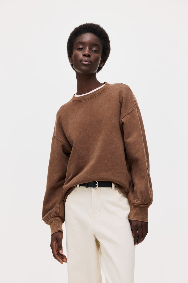 Washed-Look Sweatshirt