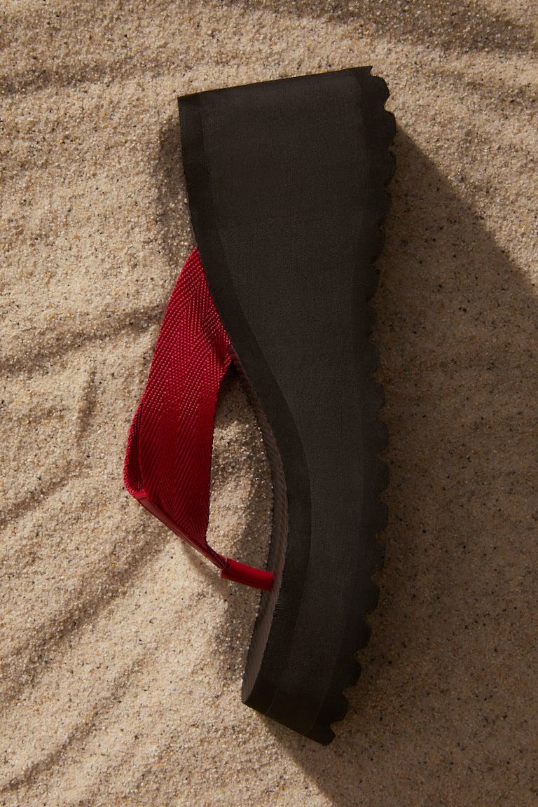 Wedge-Heeled Flip-Flops