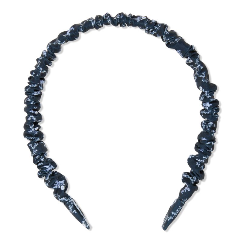 Wet Brush x Hill House Navy Trellis Silk Scrunchie Headband