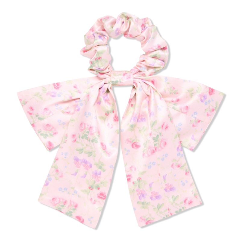 Wet Brush x Hill House Scarf Bow Scrunchie - Pink Floral