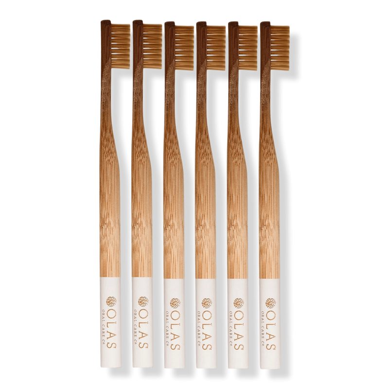 White Toothbrush Natural - 6 ct