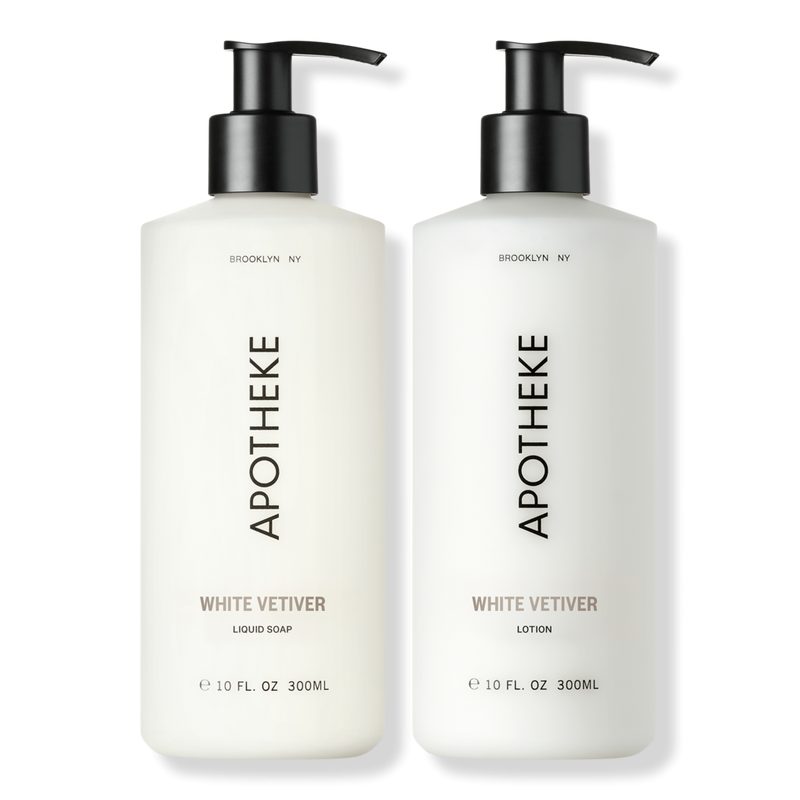 White Vetiver Liquid Soap and Lotion Set