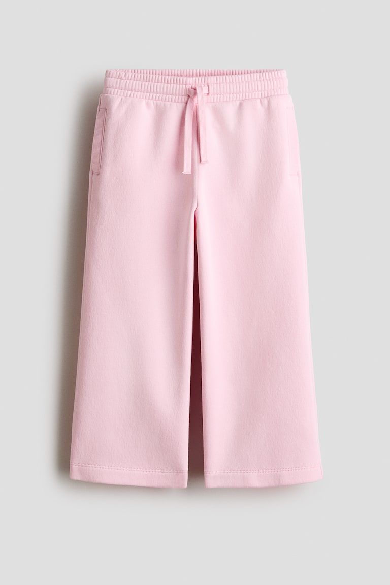 Wide Brushed-Inside Joggers