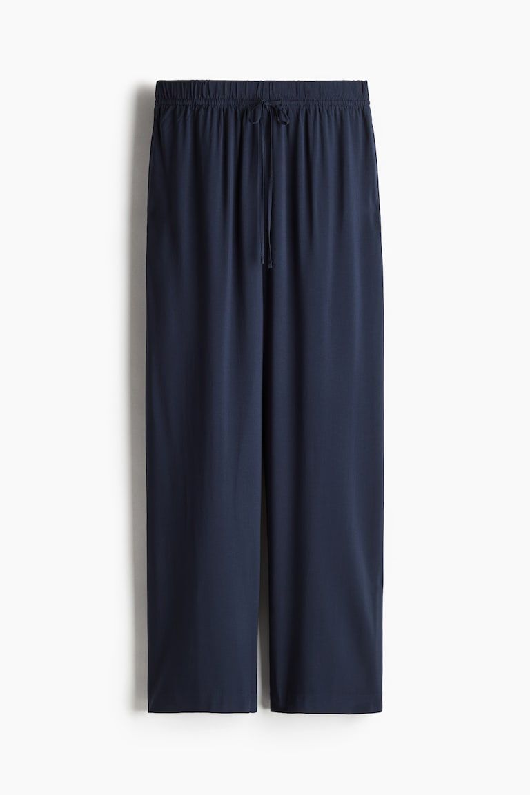 Wide-cut Pull-on Pants