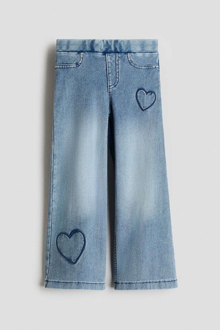 Wide Denim-look Pants