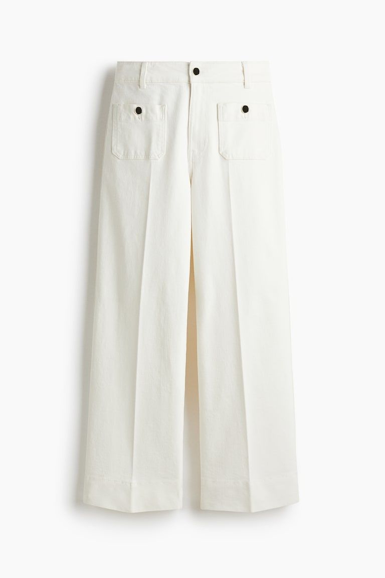 Wide High Ankle Jeans