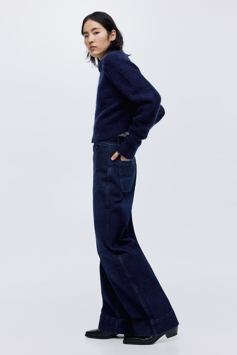 Wide High Jeans