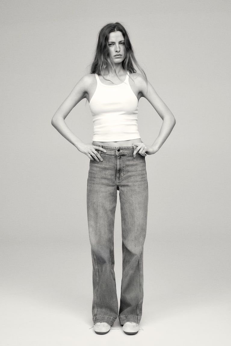 Wide High Jeans