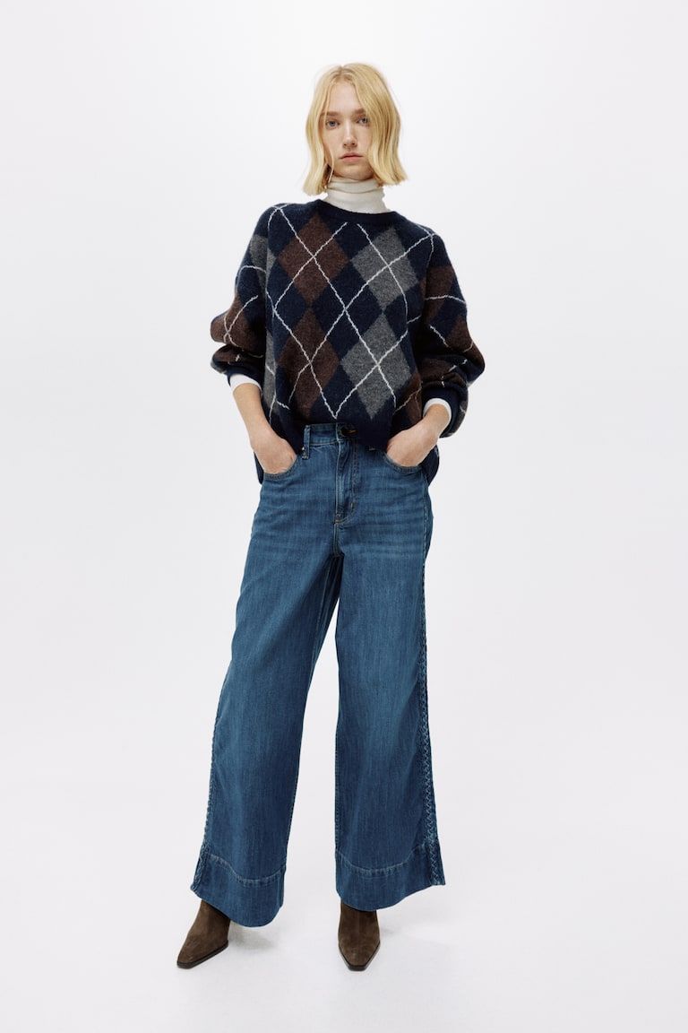 Wide High Jeans
