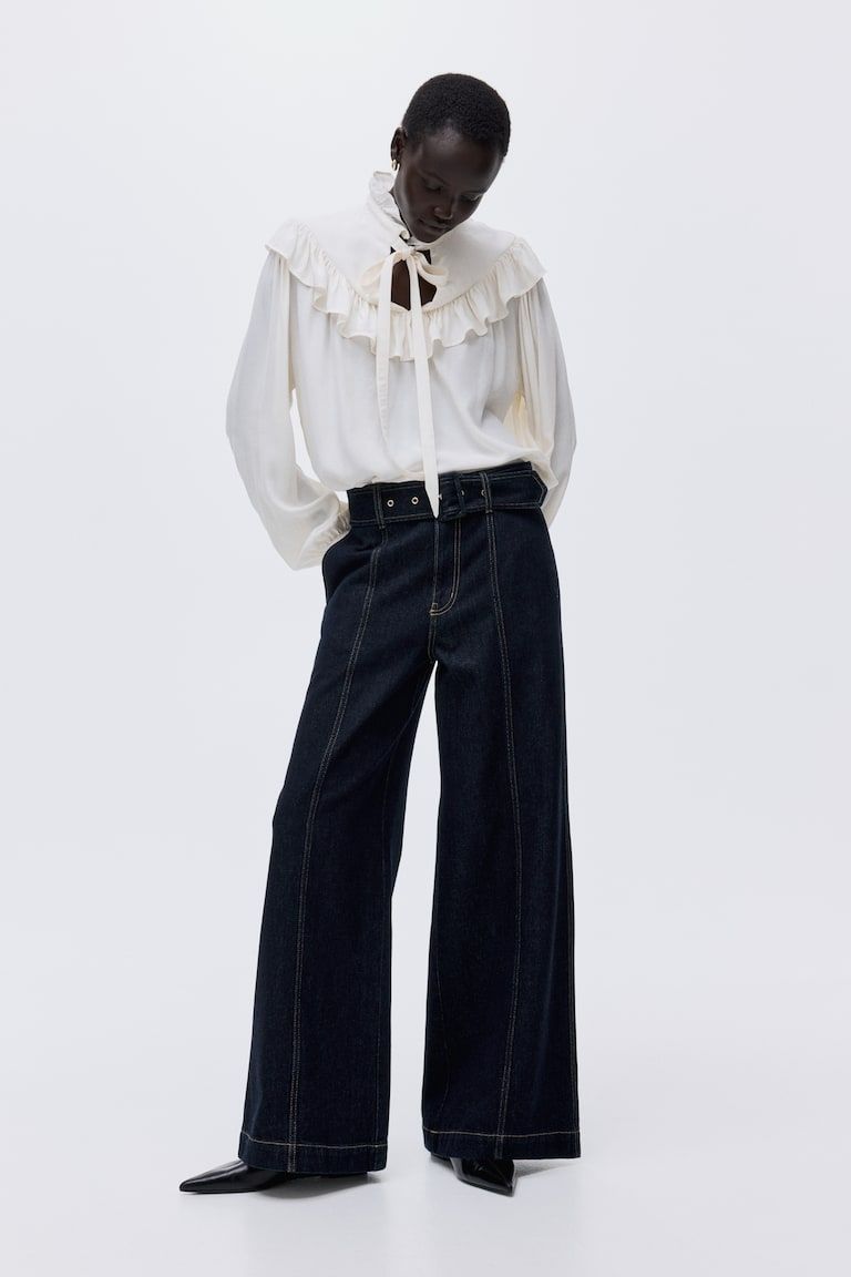 Wide High Jeans