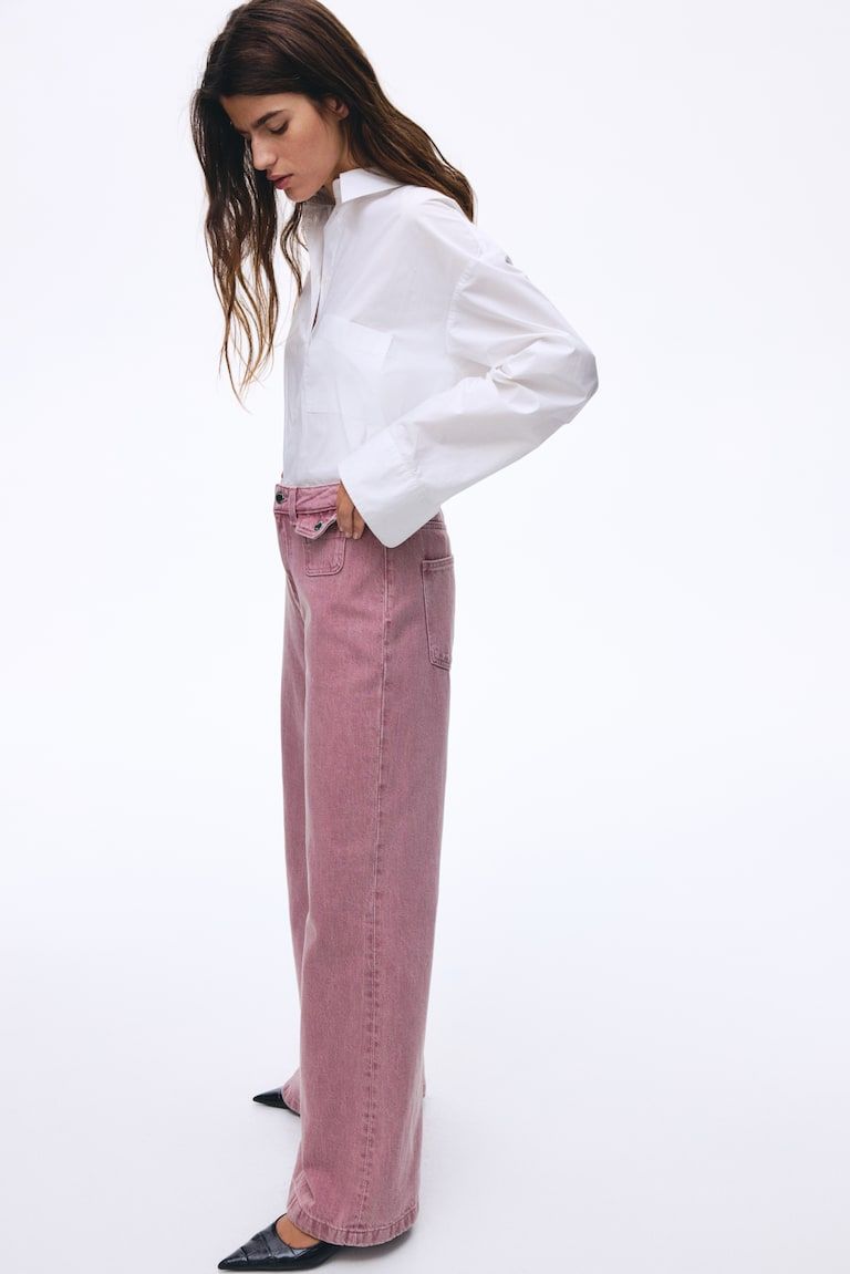 Wide High Jeans