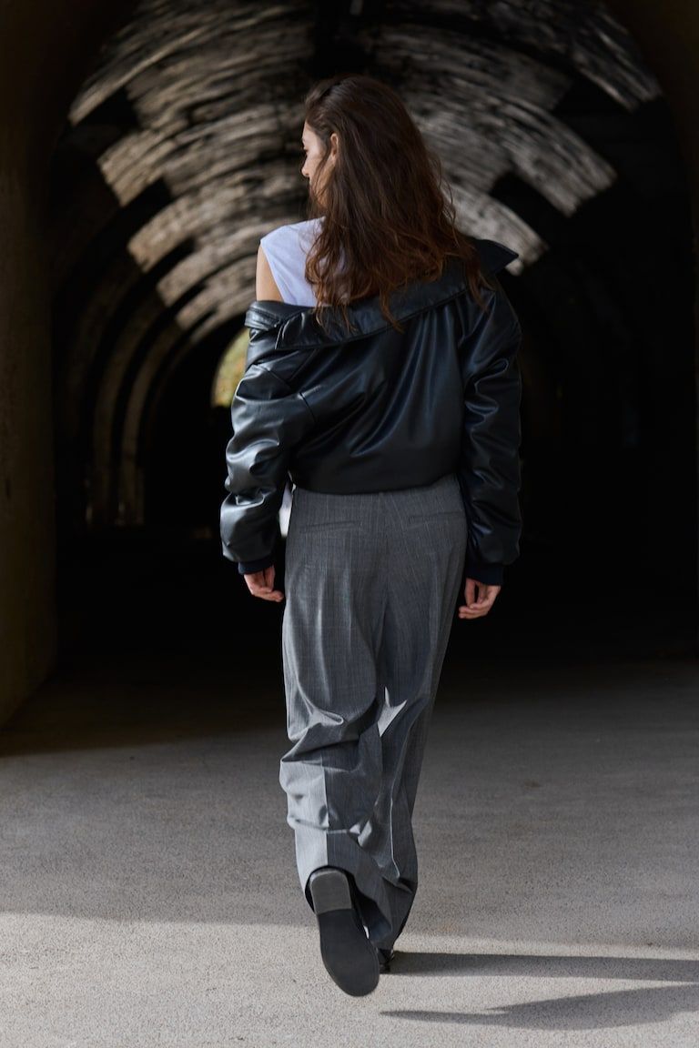 Wide-Leg Dress Pants