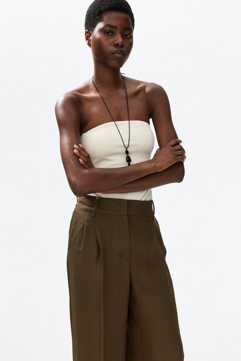 Wide-Leg Dress Pants