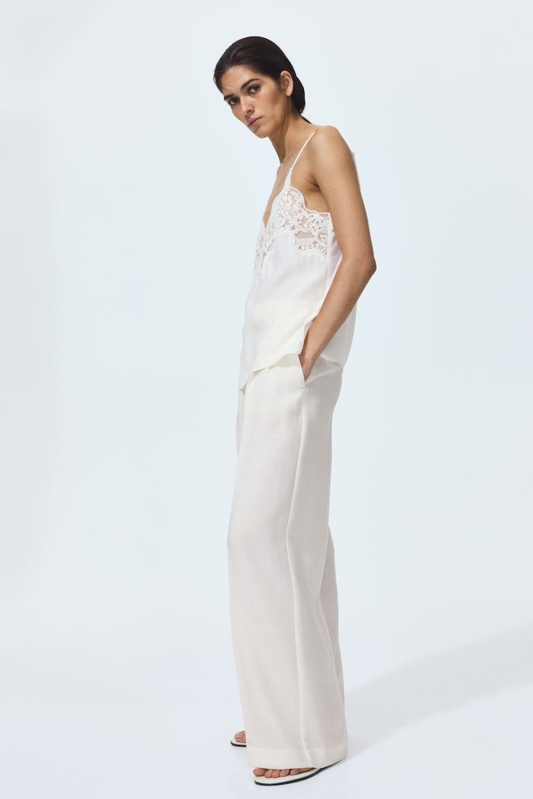 Wide-Leg Dress Pants