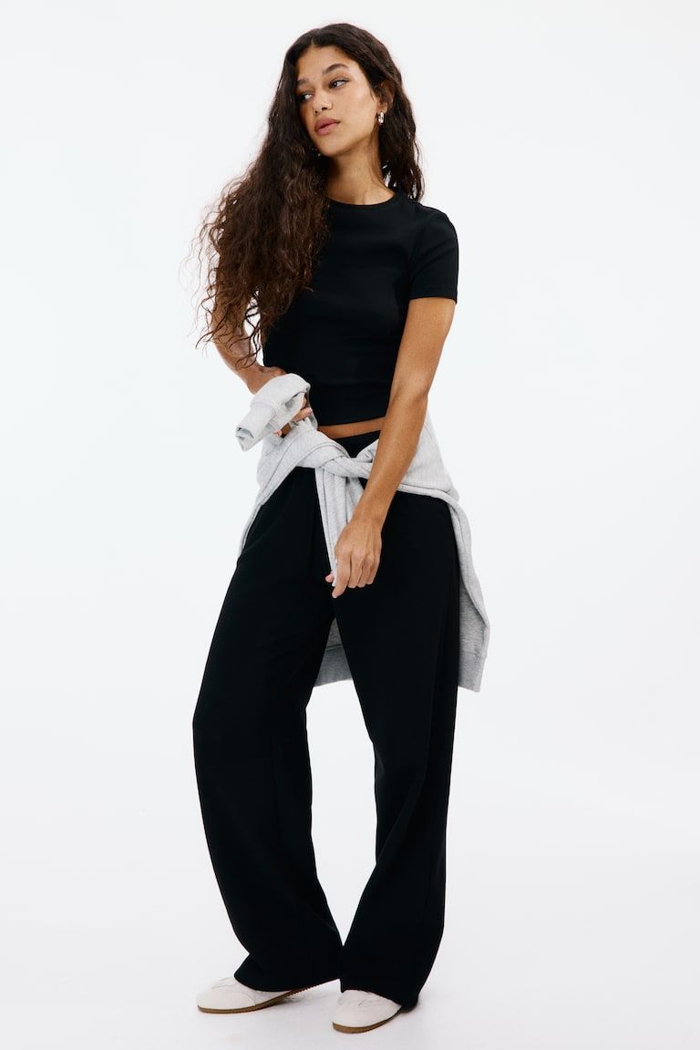 Wide-leg Joggers