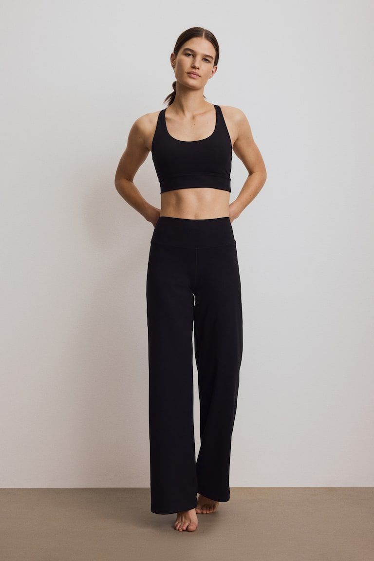 Wide-Leg Sports Leggings with SoftMove™