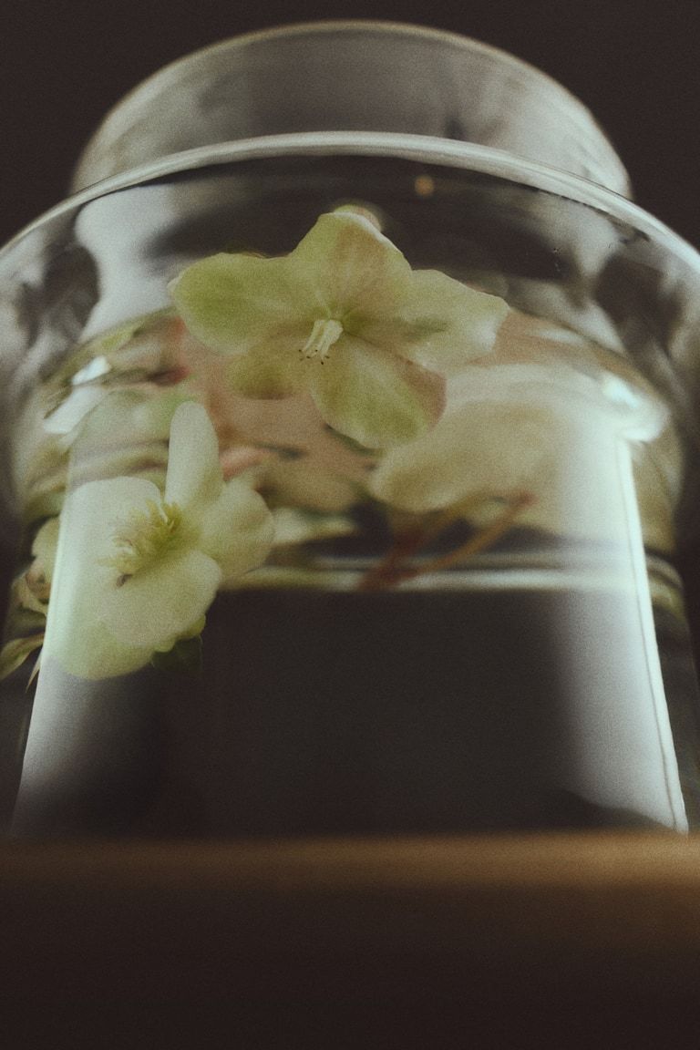 Wide Tiered Glass Vase