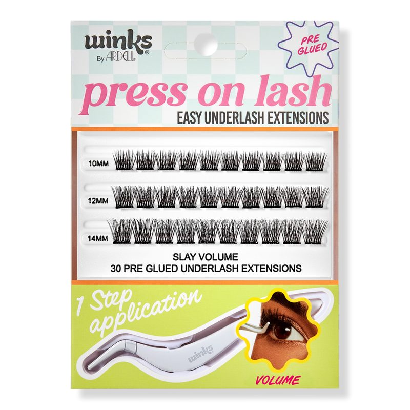 Winks Press On Pre-Glued Underlash Extensions - Slay Volume