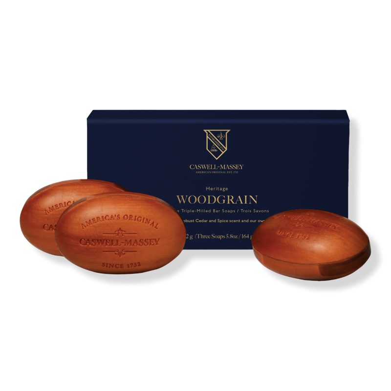 Woodgrain Sandalwood Bar Soap - 3pc Set