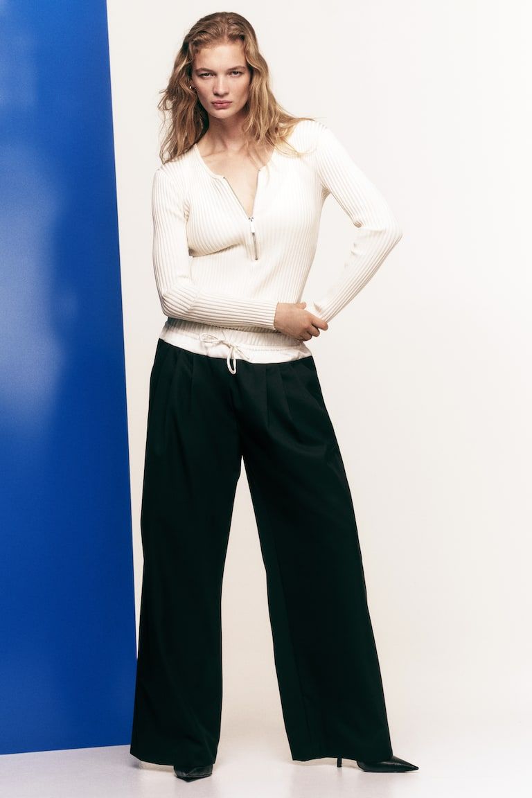 Wool-Blend Pants