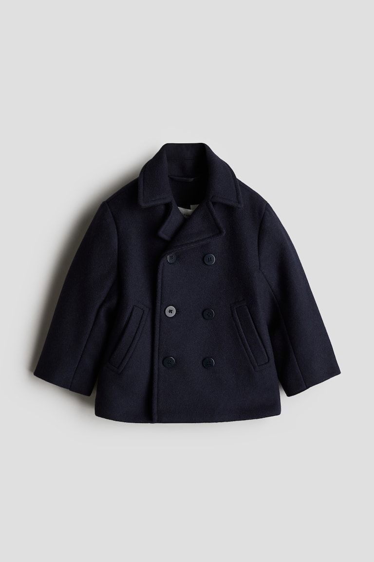 Wool-Blend Pea Coat