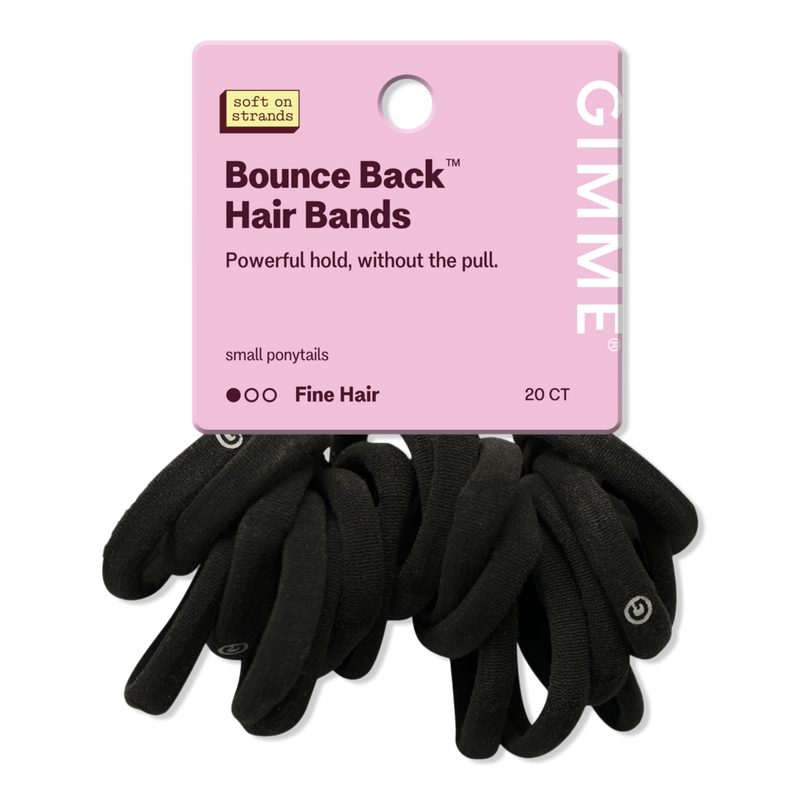 X-Fine Hair Bands - Black