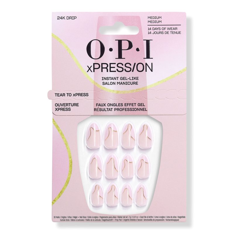xPRESS/ON 24K Drip Press On Nails