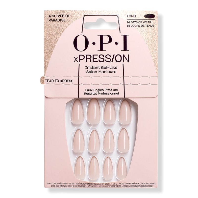 xPRESS/ON French Tip Press On Nails - A Sliver of Paradise